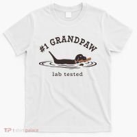 Men 1 Grandpaw Lab Tested Pun Labrador Retriever Grandpa T-Shirt thumb 0