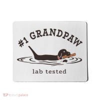 Men 1 Grandpaw Lab Tested Pun Labrador Retriever Grandpa Mousepad thumb 0