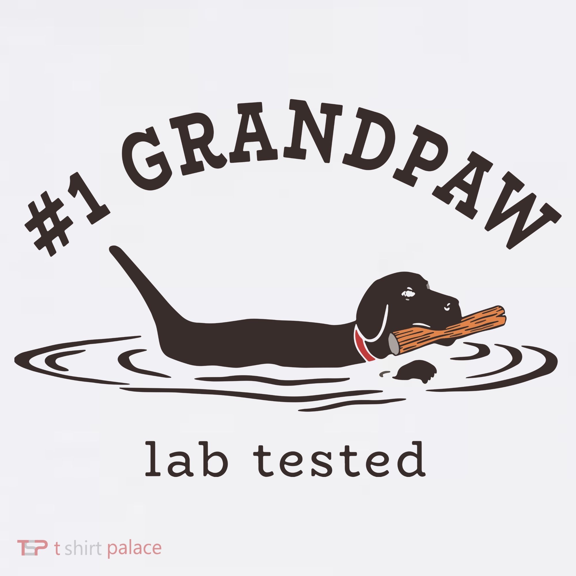 Men 1 Grandpaw Lab Tested Pun Labrador Retriever Grandpa Mousepad