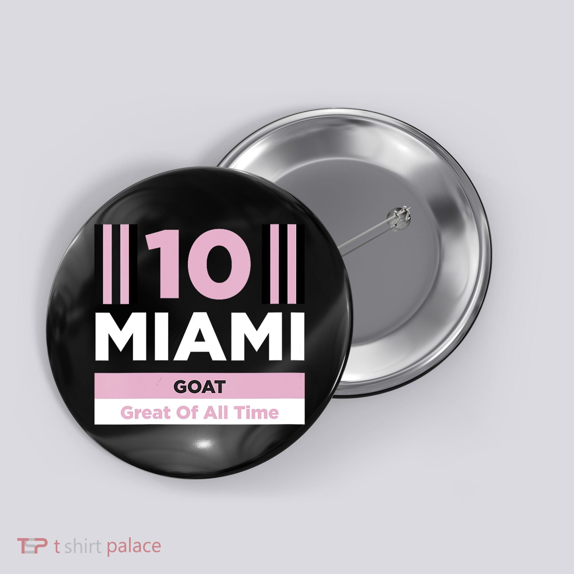 Miami 10 GOAT Button
