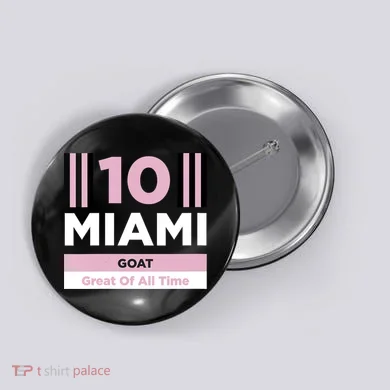 Miami 10 GOAT Button