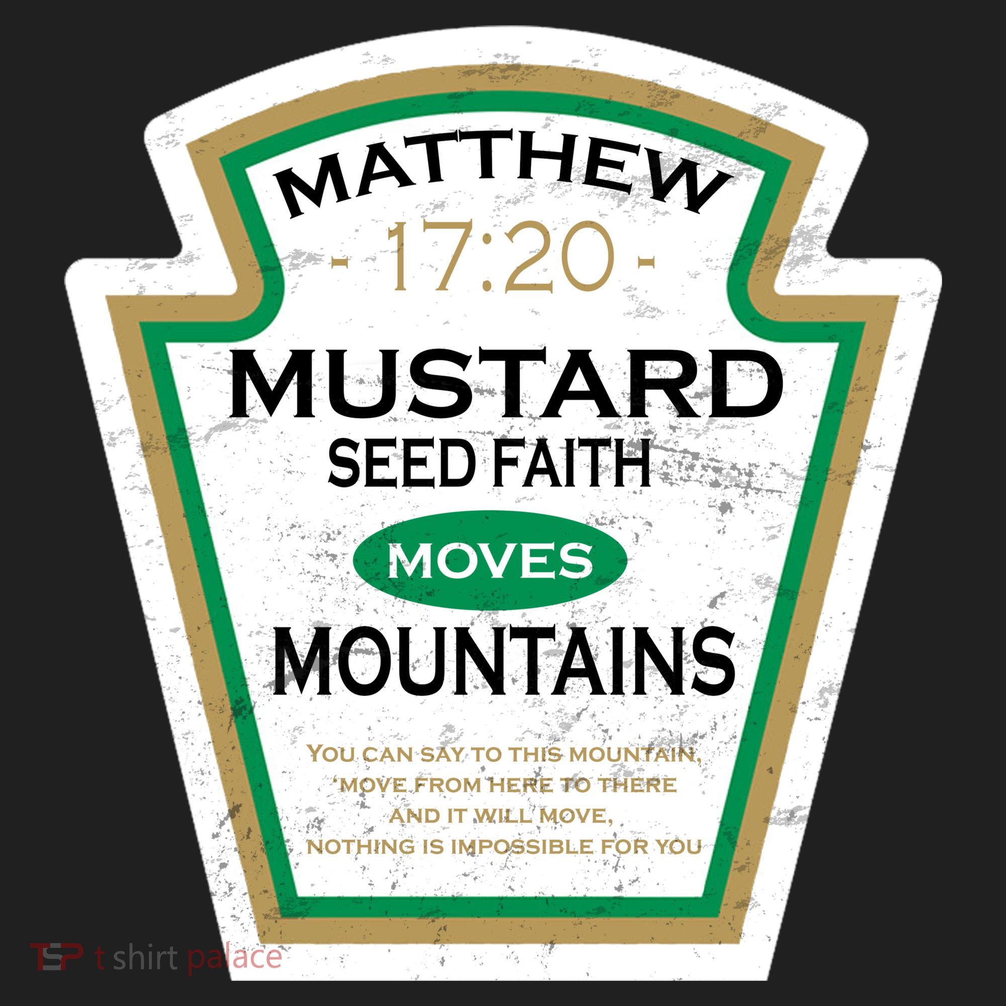 Matthew 17:20 Mustard Label Women's Sweatshirt