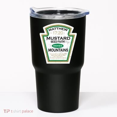 Matthew 17:20 Mustard Label Tumbler
