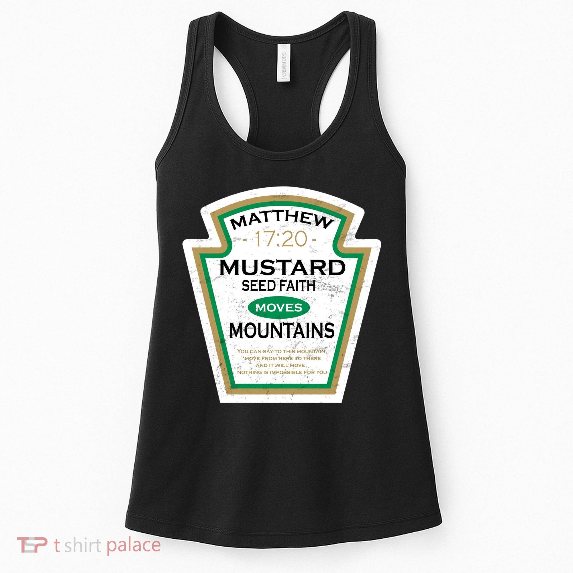 Matthew 17:20 Mustard Label Women's Tank Top