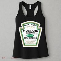 Matthew 17:20 Mustard Label Women's Tank Top thumb 3