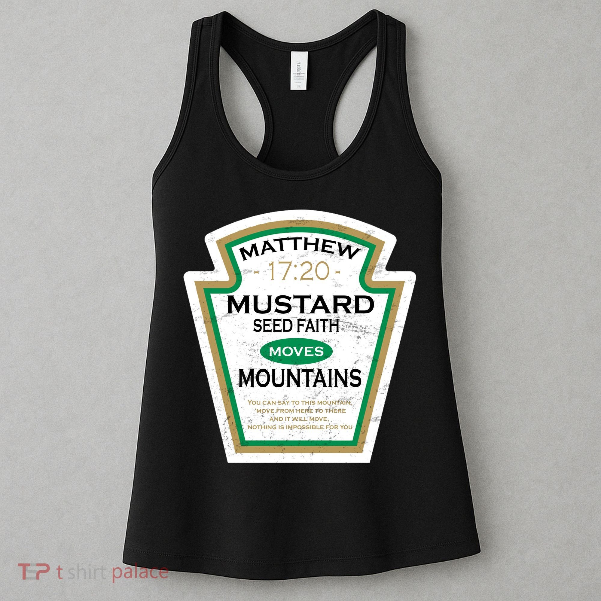 Matthew 17:20 Mustard Label Women's Tank Top