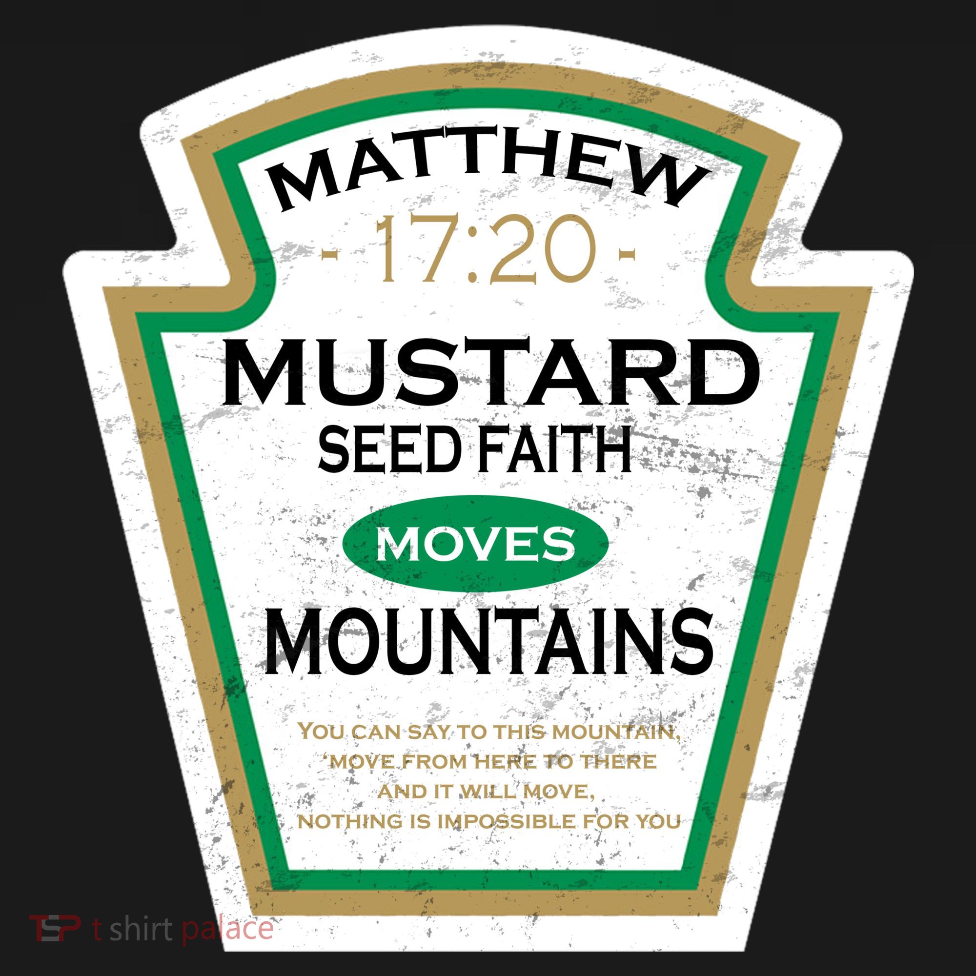 Matthew 17:20 Mustard Label Women's Tank Top