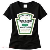 Matthew 17:20 Mustard Label Women's T-Shirt thumb 0