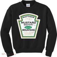 Matthew 17:20 Mustard Label Kids Sweatshirt thumb 0