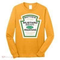 Matthew 17:20 Mustard Label Long Sleeve Shirt thumb 0