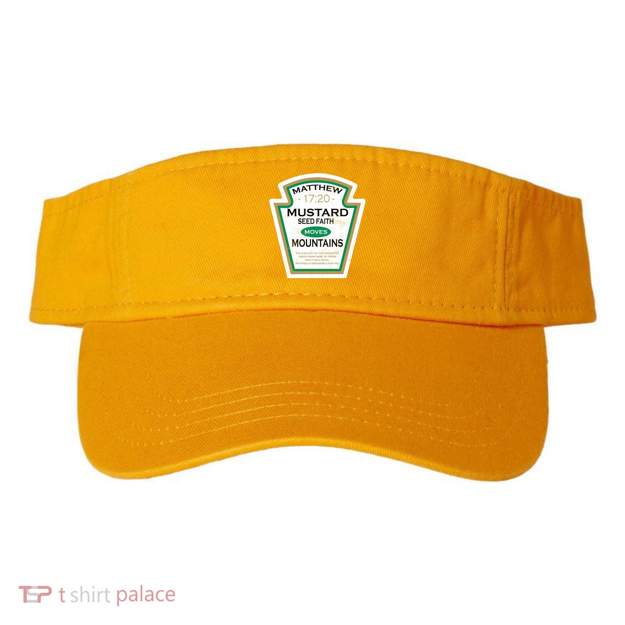Matthew 17:20 Mustard Label Visor