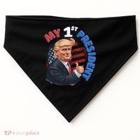 My 1st President USA-Made Doggie Bandana thumb 0