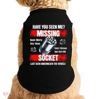 Missing 10mm Socket Funny Mechanics Lifestyle Cartruck Gift Doggie Tank thumb 0