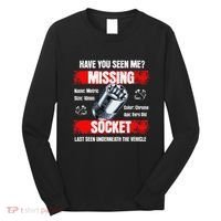 Missing 10mm Socket Funny Mechanics Lifestyle Cartruck Gift Long Sleeve Shirt thumb 0