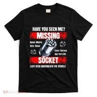 Missing 10mm Socket Funny Mechanics Lifestyle Cartruck Gift T-Shirt thumb 0