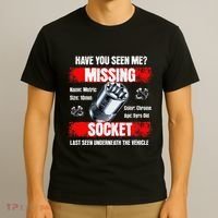 Missing 10mm Socket Funny Mechanics Lifestyle Cartruck Gift T-Shirt thumb 3