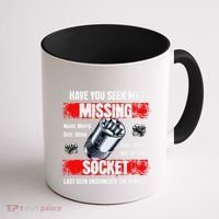 Missing 10mm Socket Funny Mechanics Lifestyle Cartruck Gift Coffee Mug thumb 1