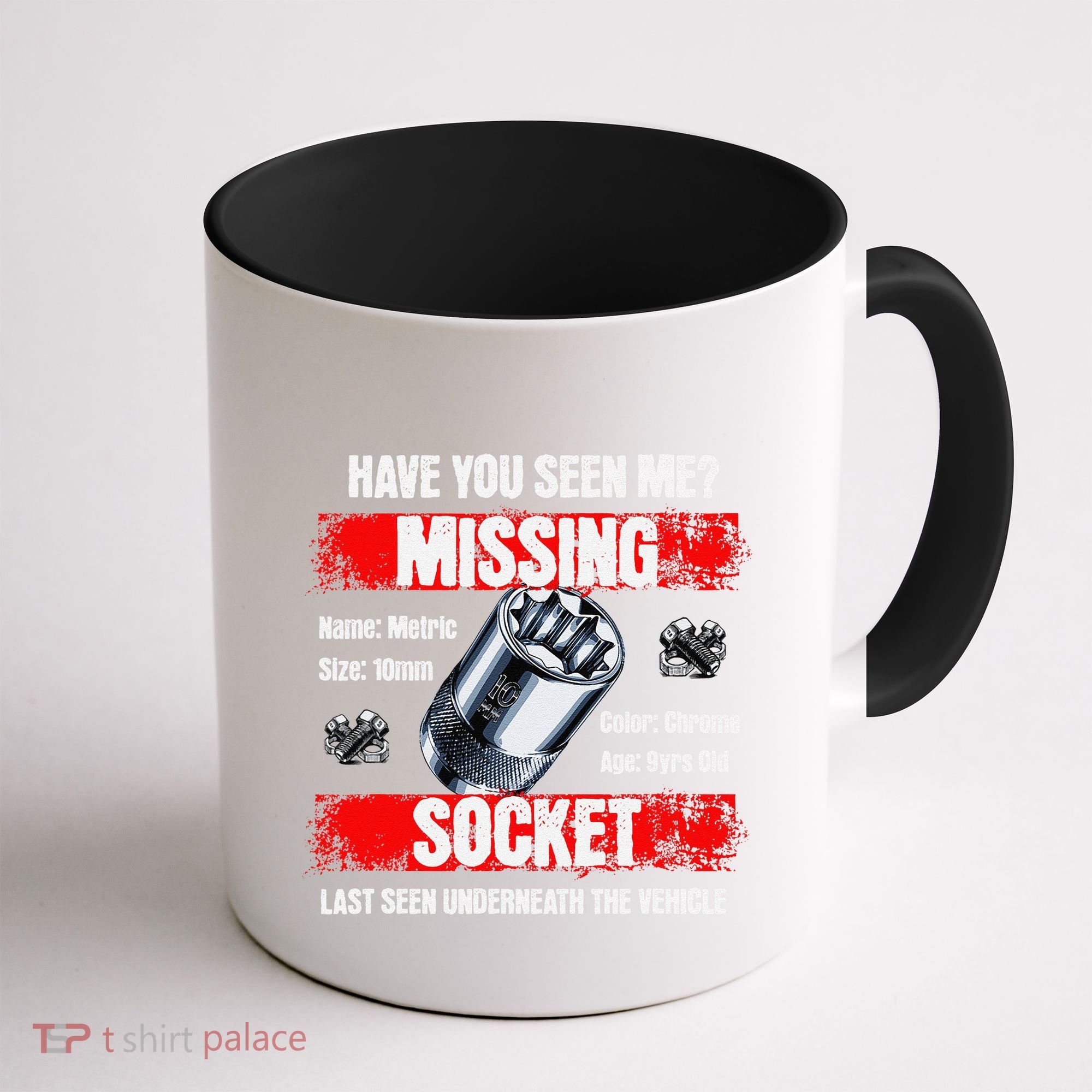 Missing 10mm Socket Funny Mechanics Lifestyle Cartruck Gift Coffee Mug