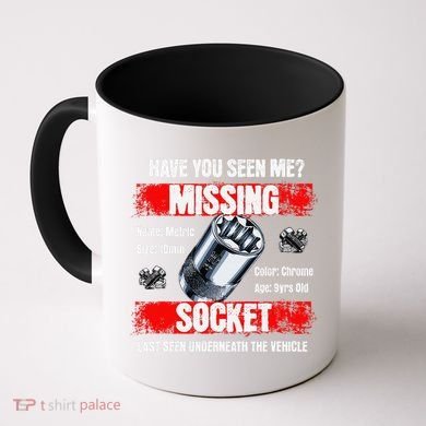 Missing 10mm Socket Funny Mechanics Lifestyle Cartruck Gift Coffee Mug