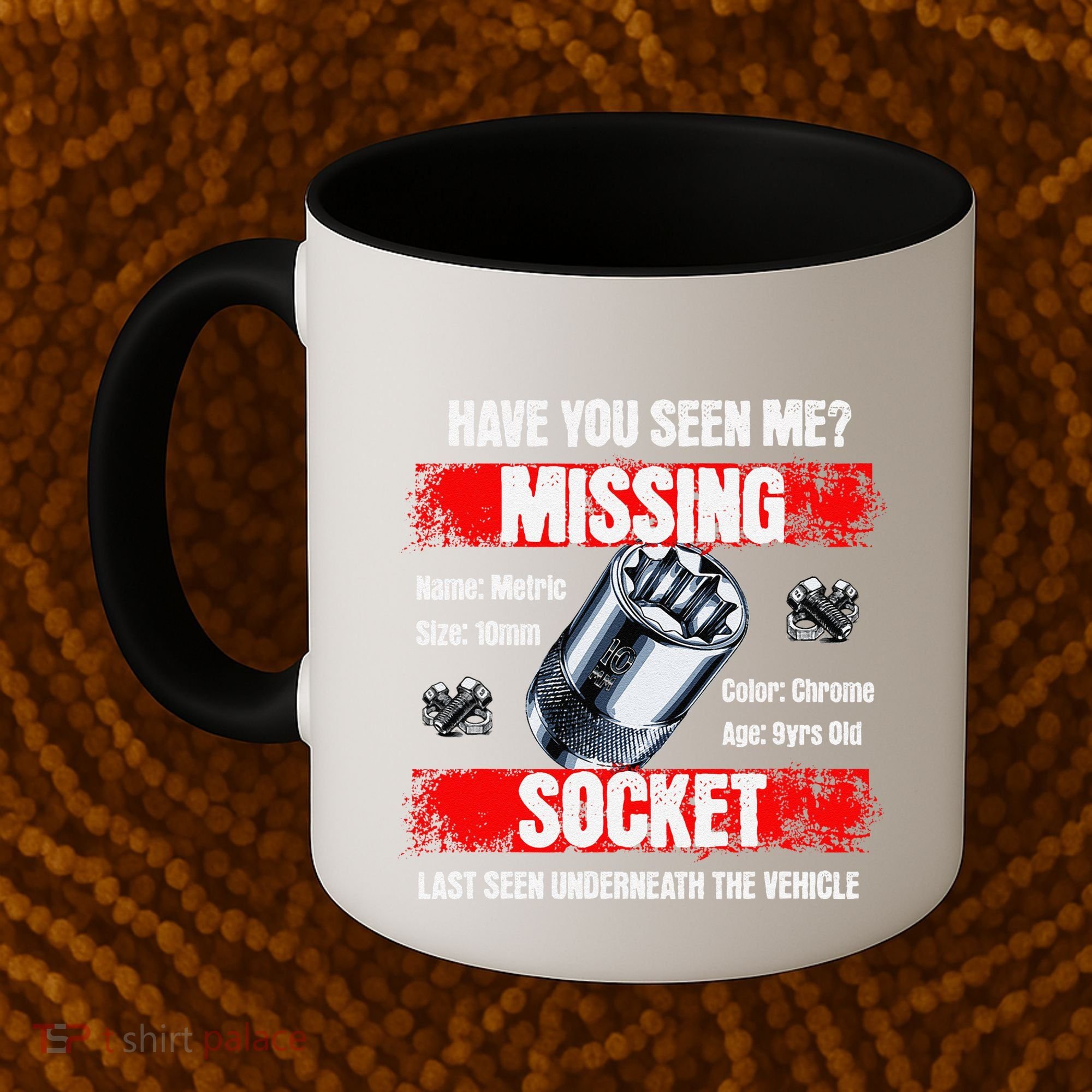Missing 10mm Socket Funny Mechanics Lifestyle Cartruck Gift Coffee Mug