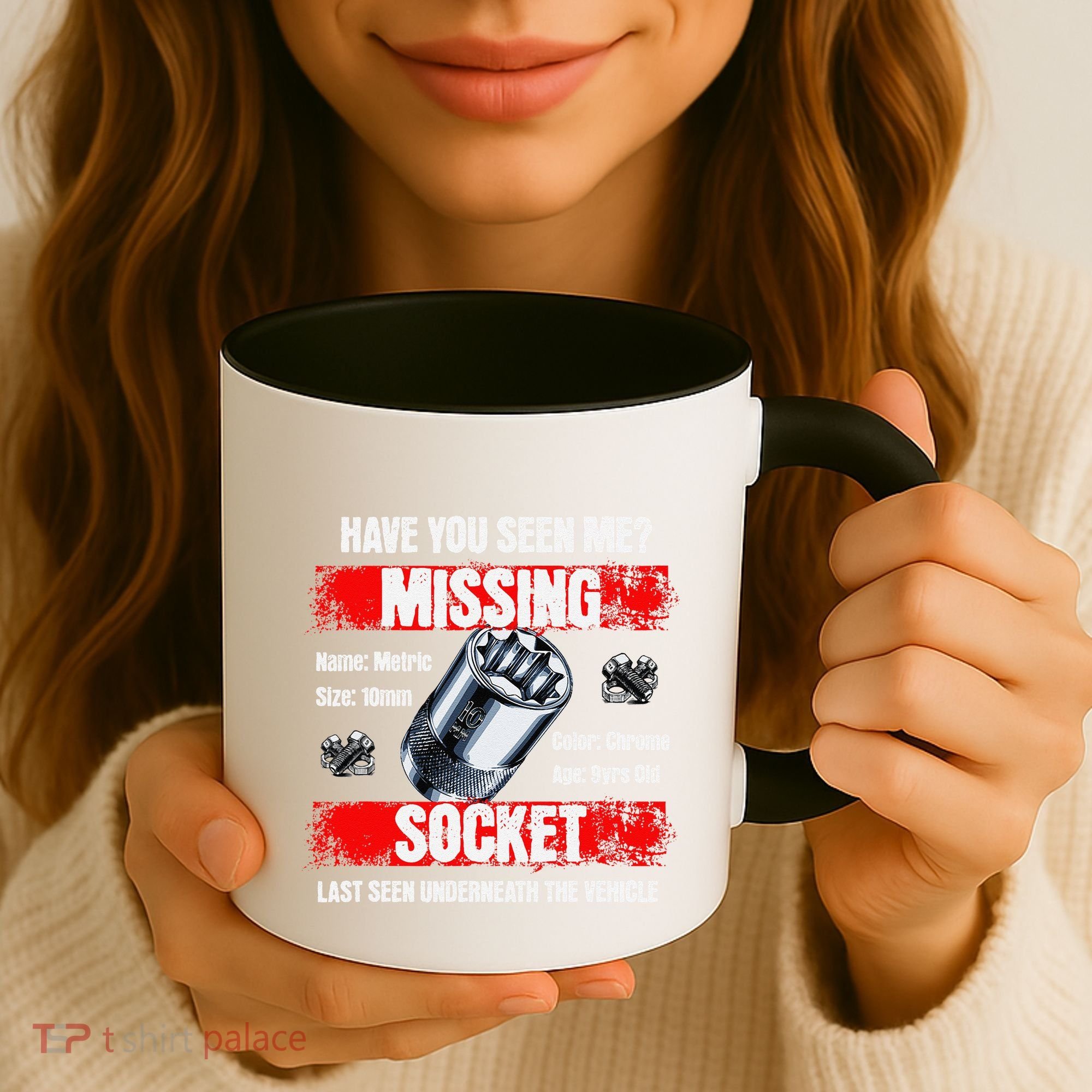 Missing 10mm Socket Funny Mechanics Lifestyle Cartruck Gift Coffee Mug