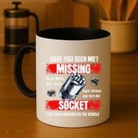 Missing 10mm Socket Funny Mechanics Lifestyle Cartruck Gift Coffee Mug thumb 4