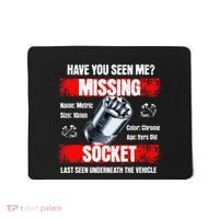 Missing 10mm Socket Funny Mechanics Lifestyle Cartruck Gift Mousepad thumb 0