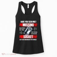 Missing 10mm Socket Funny Mechanics Lifestyle Cartruck Gift Women's Tank Top thumb 0