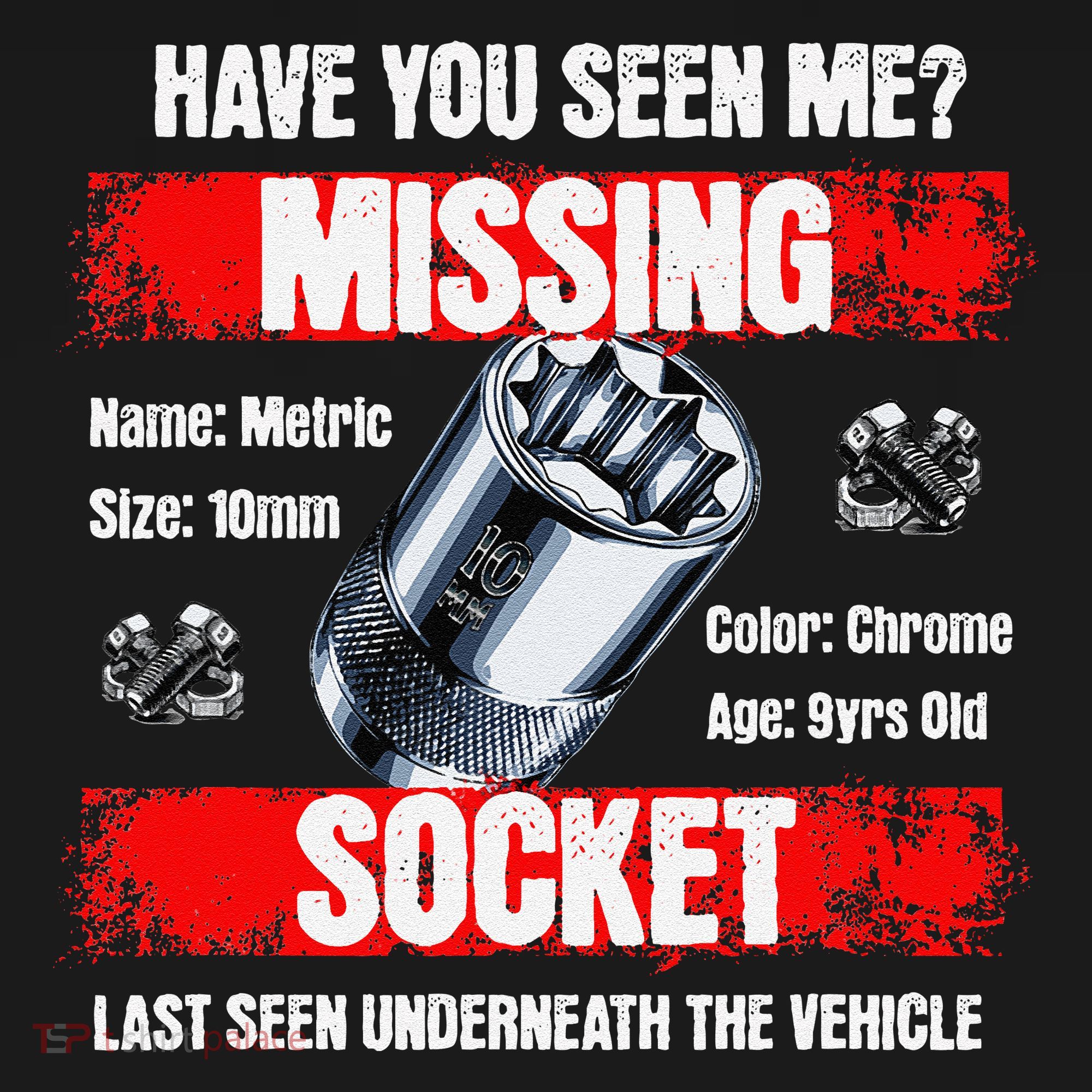 Missing 10mm Socket Funny Mechanics Lifestyle Cartruck Gift Women's Tank Top