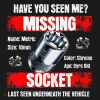 Missing 10mm Socket Funny Mechanics Lifestyle Cartruck Gift Baby Bodysuit thumb 2