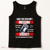 Missing 10mm Socket Funny Mechanics Lifestyle Cartruck Gift Tank Top thumb 2