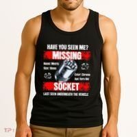 Missing 10mm Socket Funny Mechanics Lifestyle Cartruck Gift Tank Top thumb 3