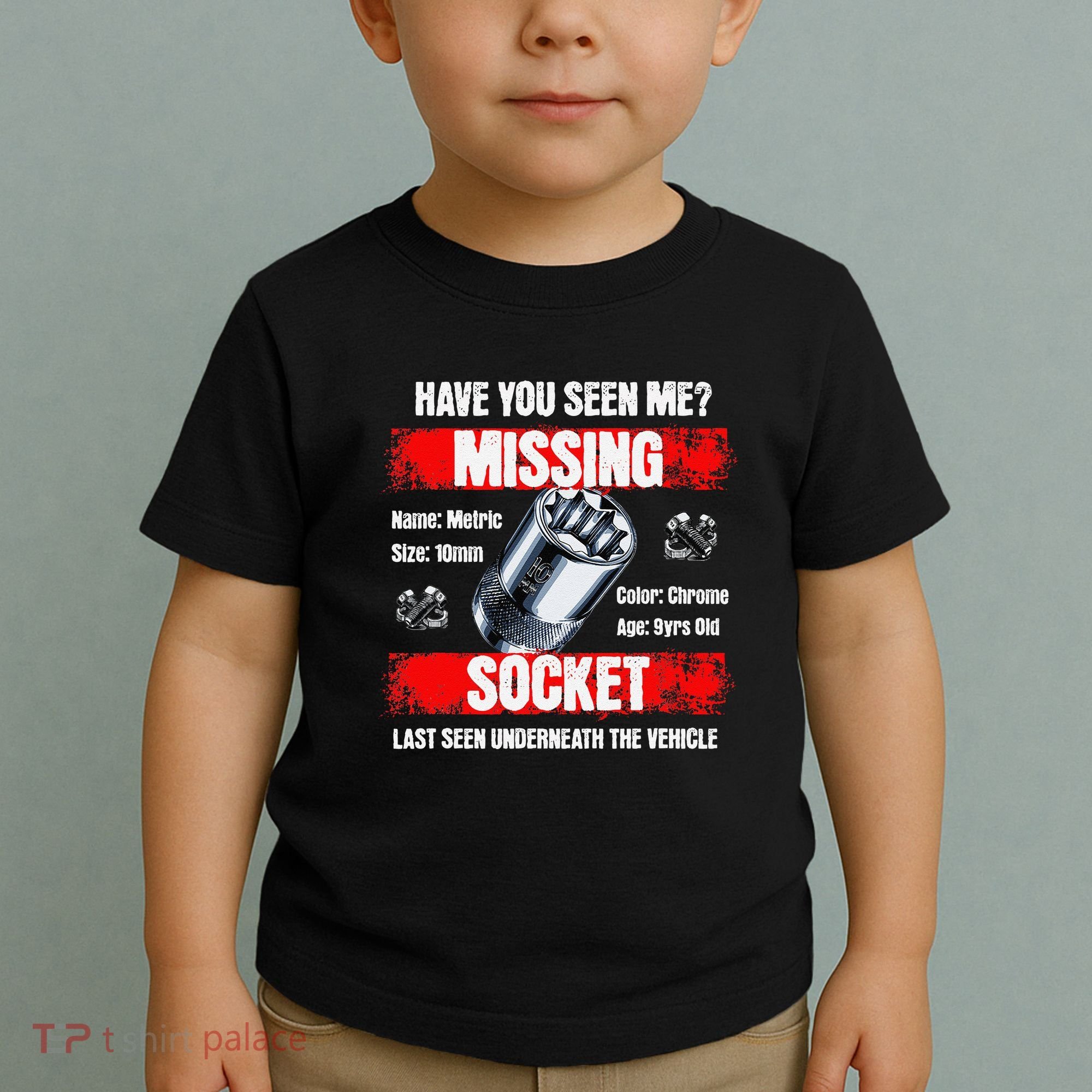 Missing 10mm Socket Funny Mechanics Lifestyle Cartruck Gift Toddler T-Shirt