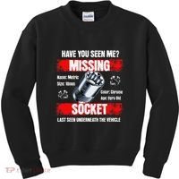 Missing 10mm Socket Funny Mechanics Lifestyle Cartruck Gift Kids Sweatshirt thumb 0