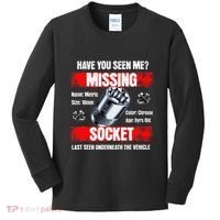 Missing 10mm Socket Funny Mechanics Lifestyle Cartruck Gift Kids Long Sleeve Shirt thumb 0