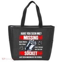 Missing 10mm Socket Funny Mechanics Lifestyle Cartruck Gift Tote Bag thumb 0