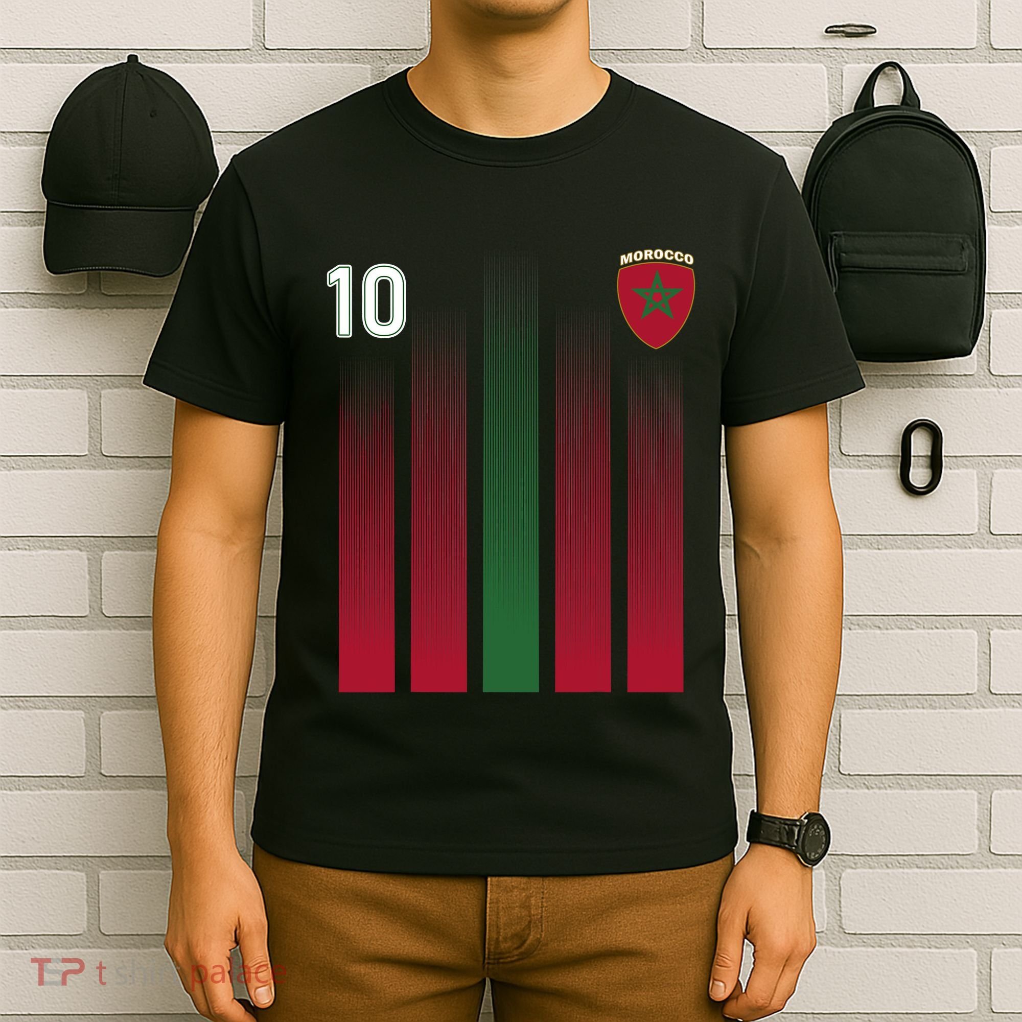 Morocco 10 Soccer Jersey Morocco Football Fan Soccer T-Shirt