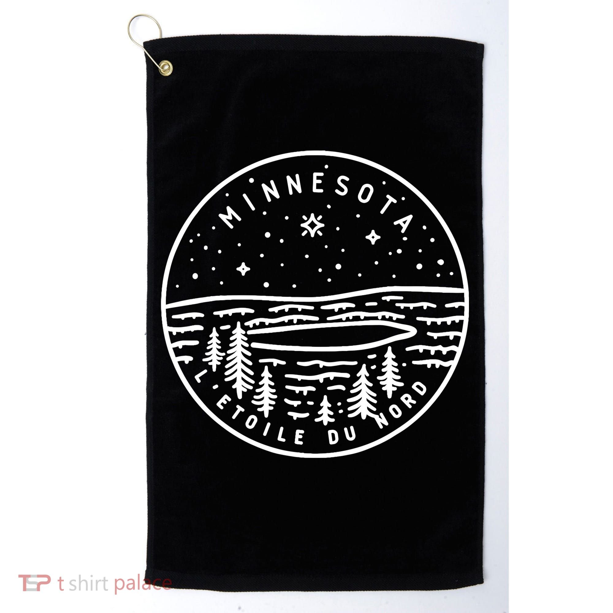 Minnesota 1858 State Of Minnesota Golf Towel
