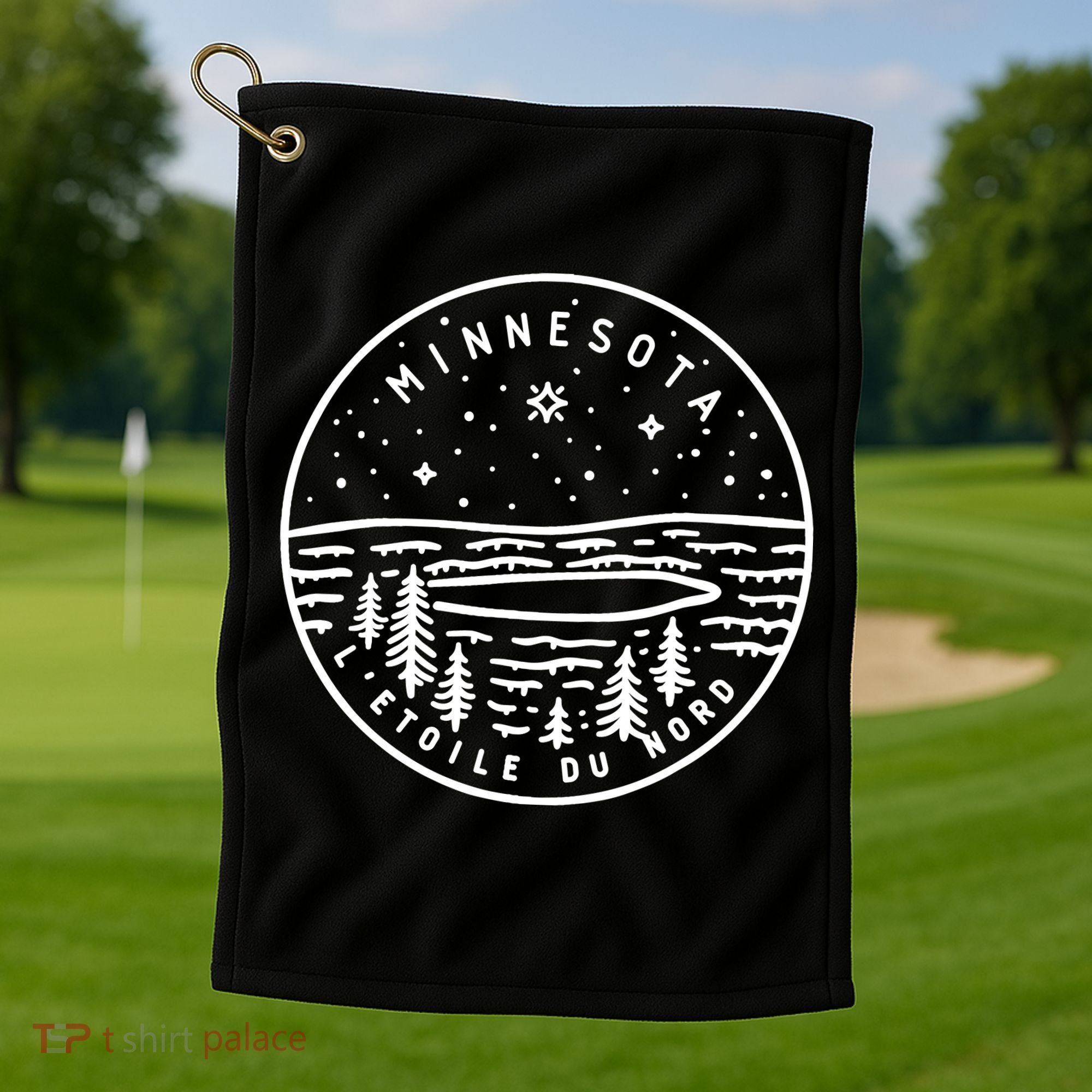 Minnesota 1858 State Of Minnesota Golf Towel