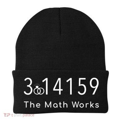 March 14 Wedding Anniversary Engaget Math Works Pi Day Gift Beanie