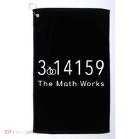 March 14 Wedding Anniversary Engaget Math Works Pi Day Gift Golf Towel thumb 0