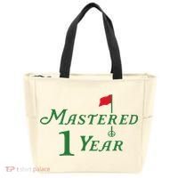 Mastered 1 Year Birthday, Golf, 1st Birthday Tote Bag thumb 0