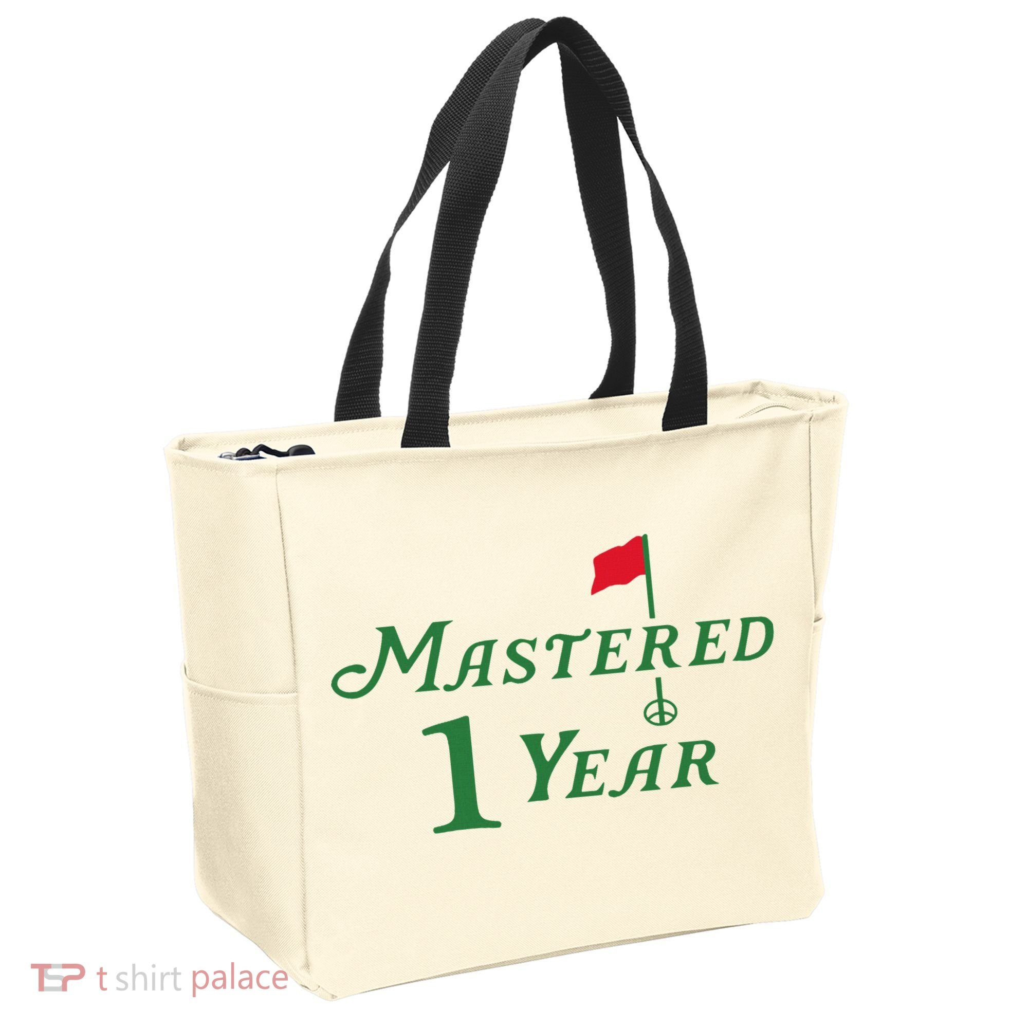 Mastered 1 Year Birthday, Golf, 1st Birthday Tote Bag