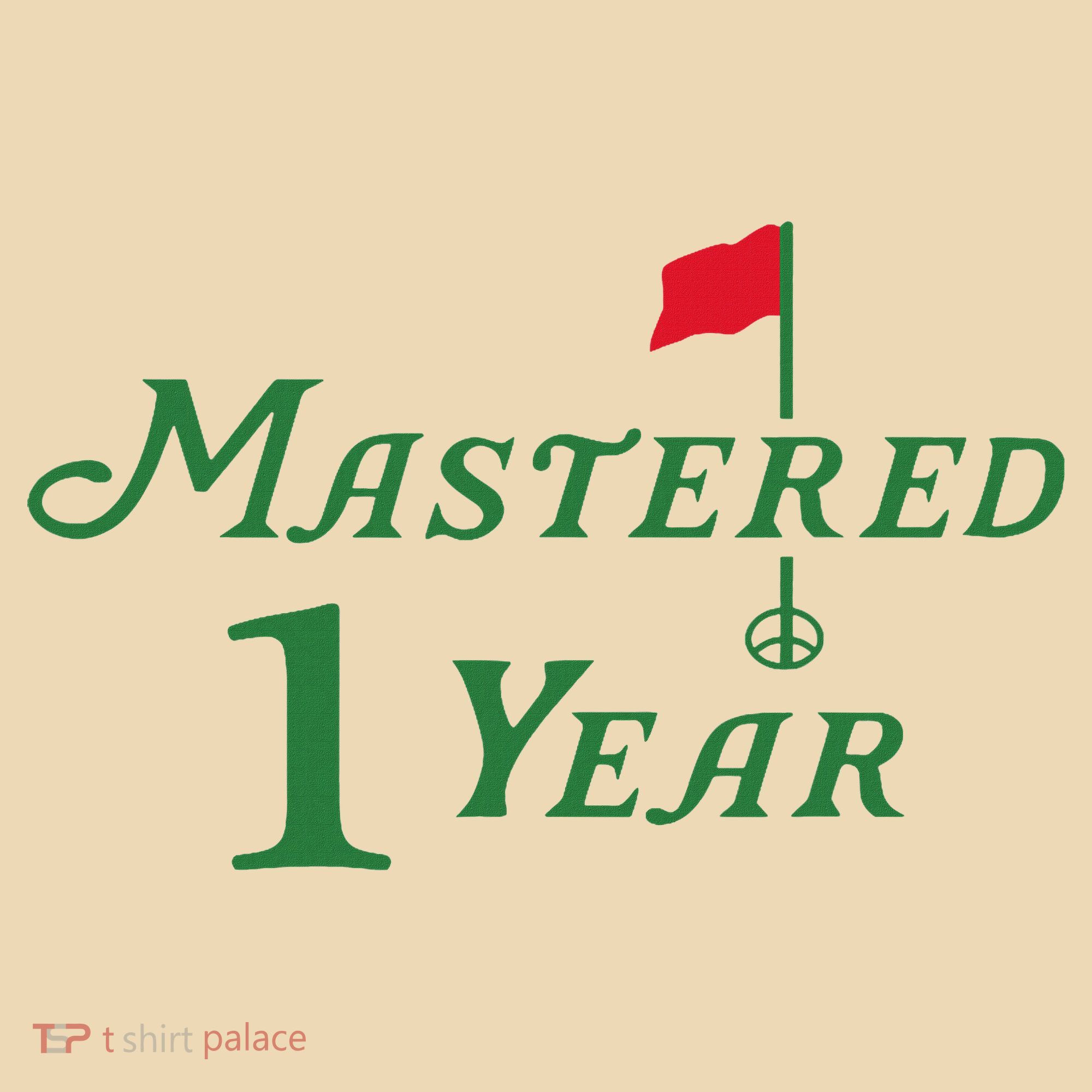 Mastered 1 Year Birthday, Golf, 1st Birthday Tote Bag