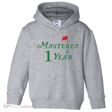 Mastered 1 Year Birthday, Golf, 1st Birthday Toddler Hoodie