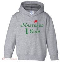 Mastered 1 Year Birthday, Golf, 1st Birthday Toddler Hoodie thumb 0