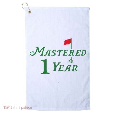 Mastered 1 Year Birthday, Golf, 1st Birthday Golf Towel