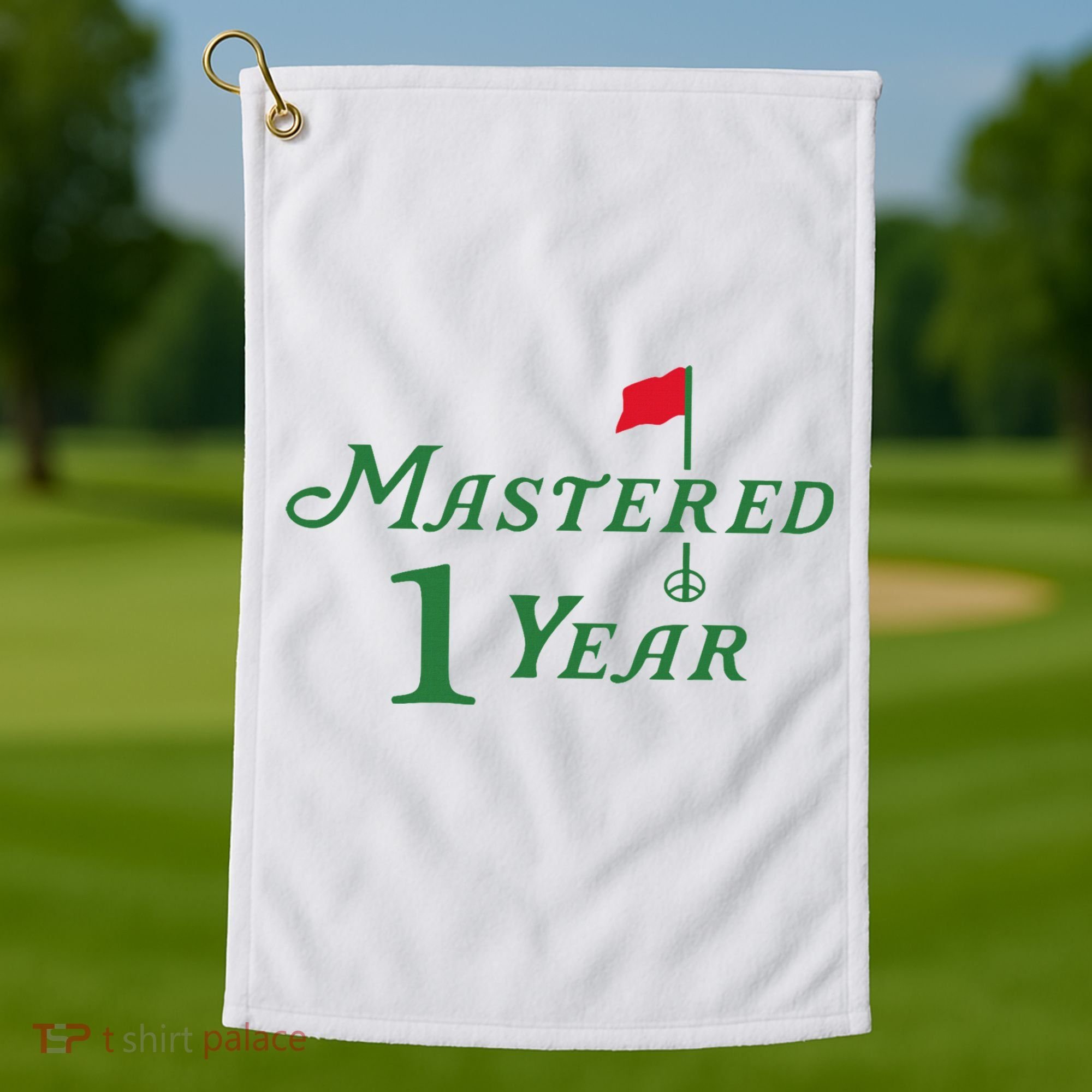 Mastered 1 Year Birthday, Golf, 1st Birthday Golf Towel