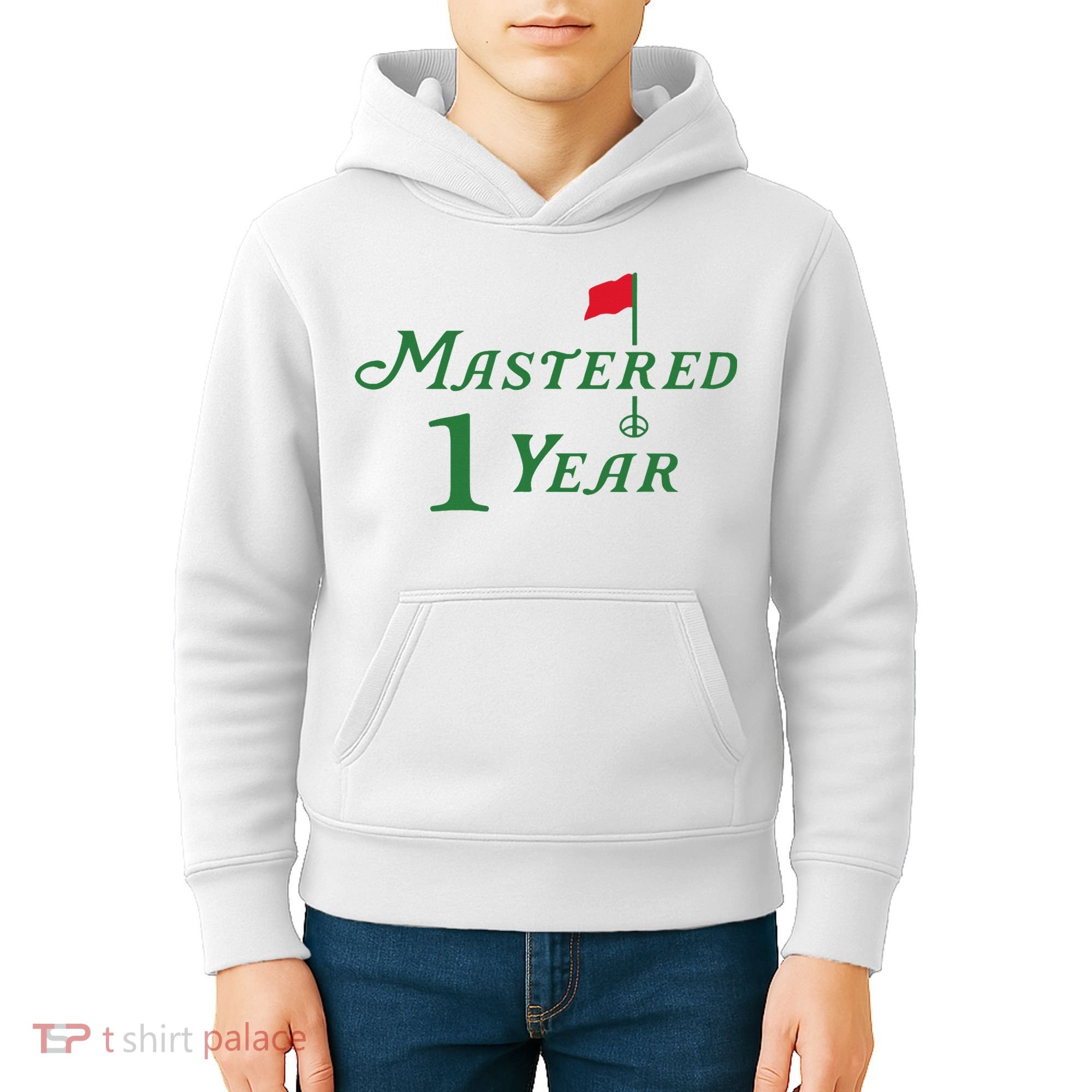 Mastered 1 Year Birthday, Golf, 1st Birthday Kids Hoodie
