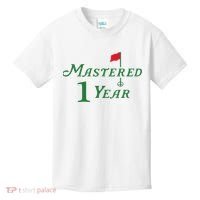 Mastered 1 Year Birthday, Golf, 1st Birthday Kids T-Shirt thumb 0